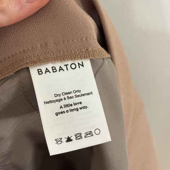 Babaton Aritzia Side Stripe Conan Trousers in Mauve Pink - Size 10 - Picture 6 of 7